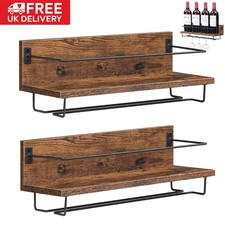 Wooden Wall Mounted Wine Rack