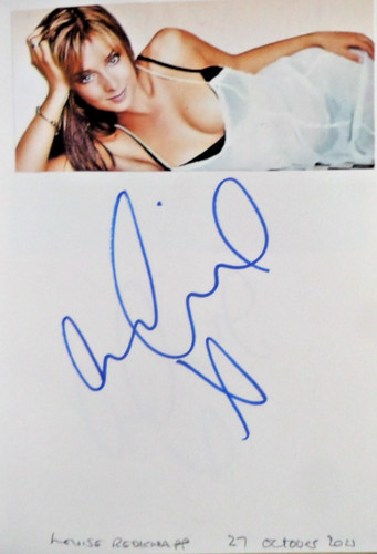 Louise redknapp autographed - redknapp,