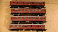 Rake of 4 Hornby LMS coaches -
