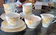 Vintage Wellington Tea Service 727912 5 Cups, Saucers& Plates, Jug,Sugar,&Cakepl