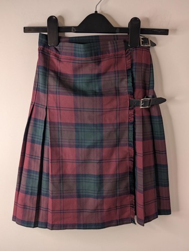 Vintage tartan pleated skirt - pleated,