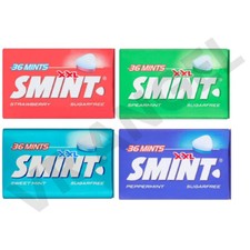 Smint XXL Mint Tins in 4 Flavors (Strawberry, Spearmint, Peppermint, Sweetmint)