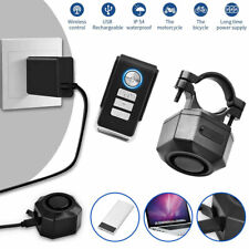 Wireless Anti-Theft Vibration Motorcycle Bike Security Alarm Remote Rechargeable