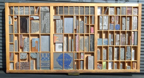 Letterpress art wall hanging - letterpress,