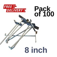 100 x 8” Slatwall Hooks