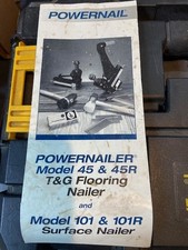 power nailer 45 and power nailer 101 with nails and spare springs