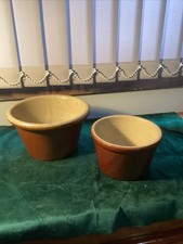 VINTAGE BROWN STONEWARE HOTPOT