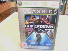 X BOX 360 [XBOX LIVE] CLASSICS  CRACK DOWN WITH MANUAL  DISC GOOD. GET A BARGAIN