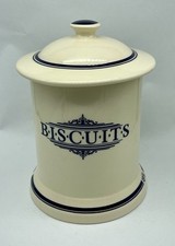 Lovely The 1869 Victorian Pottery Biscuit Barrel Storage Jar 22cm Tall Good Seal