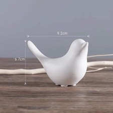 Nordic Ceramic Bird Figurine -