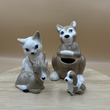 Job Lot Szeiler Figurines includes Kangaroo, cat, Deer And Dog A/F