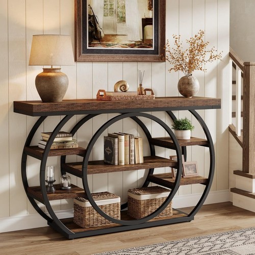 Console table with circle - console,