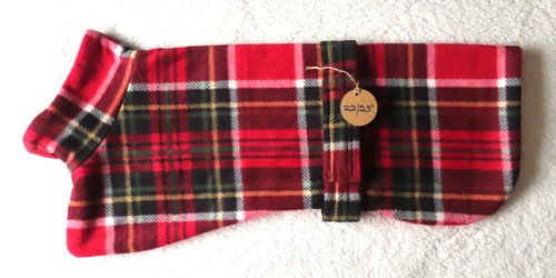 Double fleece dog coat - fleece,