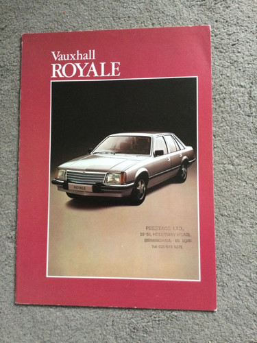 Vauxhall royale coupé and - vauxhall,