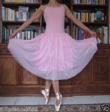 Adult lady or girl simple ballet dance pink tutu dress - New