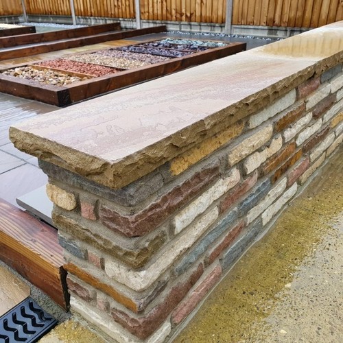 Raj green coping stone - green,