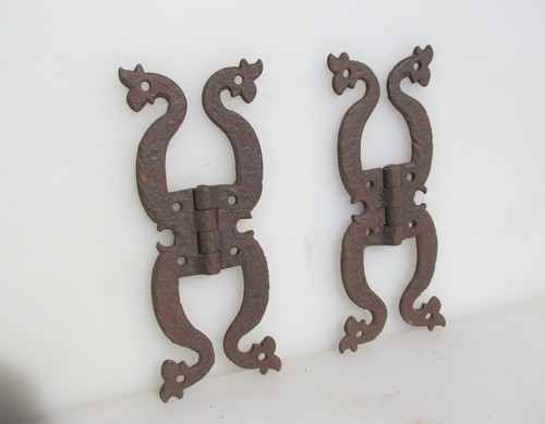 Victorian iron hinges - hinges, cupboard