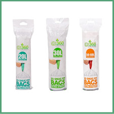 Brabantia & Simple Human Compatible drawstring Bin liner bags Kitchen Home