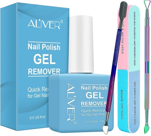 Gel nail polish remover kit - nail,