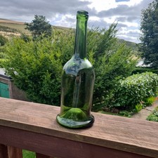 Rare 18th Century Green Mallet Bottle Hand Blown