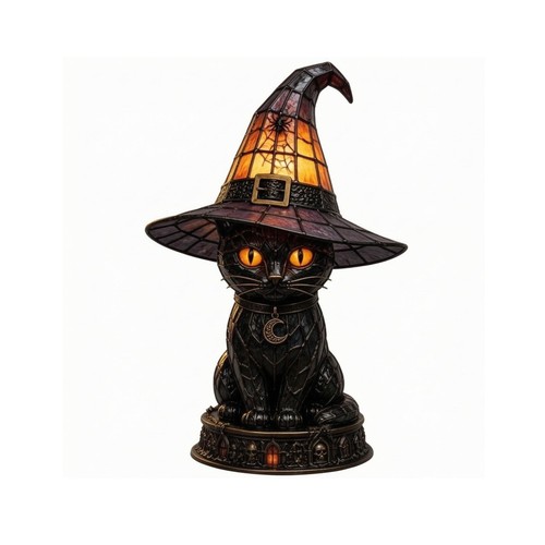 Halloween black cat - halloween, hat