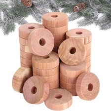 Cedar Wood Rings, 30 pcs Cedar