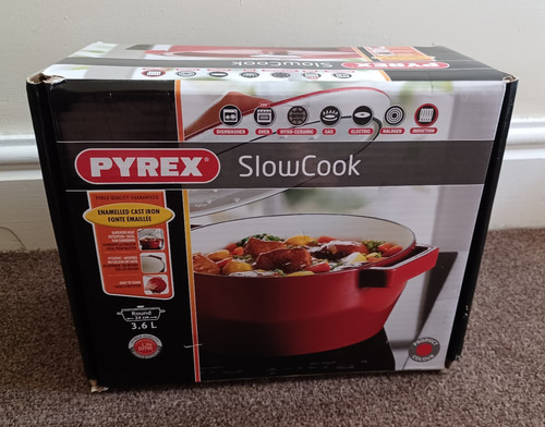 Pyrex slow cook enamelled cast - pyrex,
