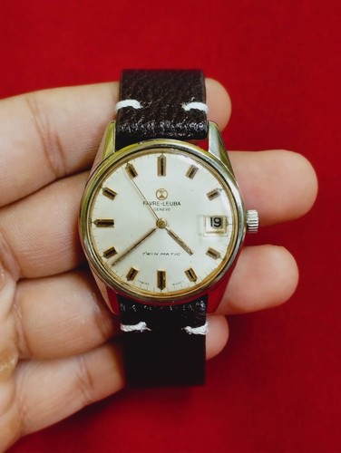 Vintage favre leuba twin matic - favre, twin-matic