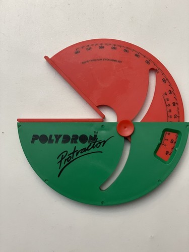Vintage polydron protractor - vintage,
