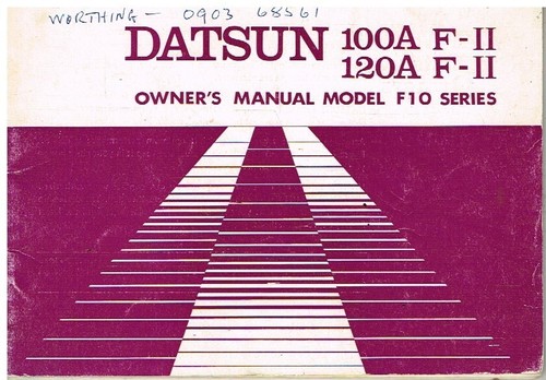 Datsun f10 series - f10, f-ii