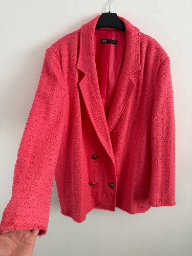 Zara tweed blazer double - zara,