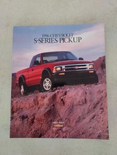 vintage 1996 Chevrolet S-Series Pickup S-10 Fold Out Brochure Catalog 9"x11"
