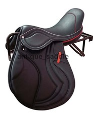 Newly English Jumping Close Contact Leather Saddle Change Gullets Horse Saddle