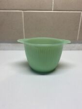 Vintage Jadeite Fire King Ribbed Glass Jane Ray Sugar Bowl Green NO LID