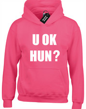 U OK HUN HOODY HOODIE FUNNY JOKE FASHION SARCASM MEME NOVELTY SLOGAN LOVE TOP