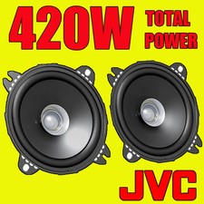 JVC 420W TOTAL 4 INCH 10cm DUAL-CONE CAR DOOR/SHELF COAXIAL SPEAKERS -EX-DEMO
