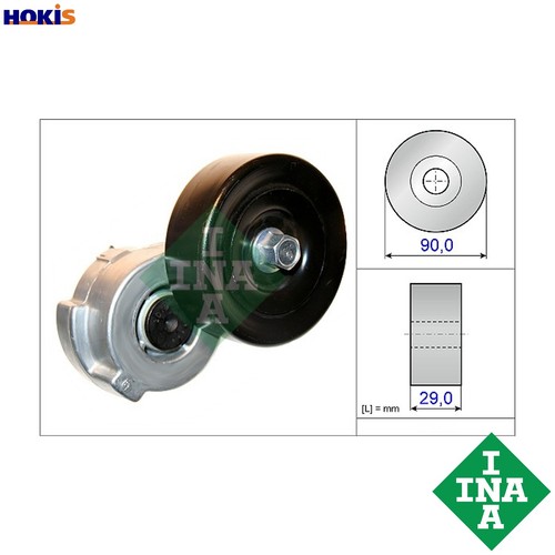 Belt tensioner vribbed - vribbed,