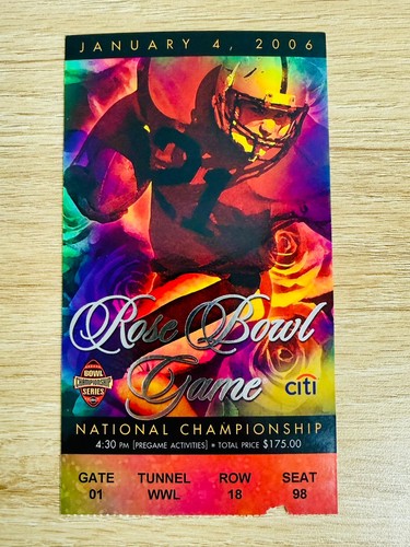 2006 rose bowl bcs national - rose,