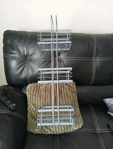 Grey matt metal tier hanging - grey,