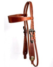 WI Western Bridle Cold Blood, Cold Blood Bridle Western Bridle Leather KB Brown, New