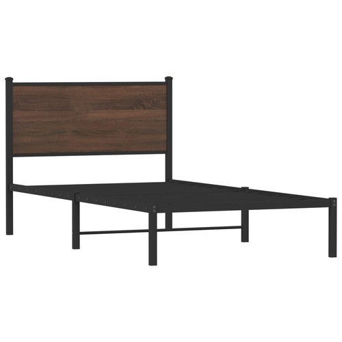 Metal bed frame with headboard - frame,