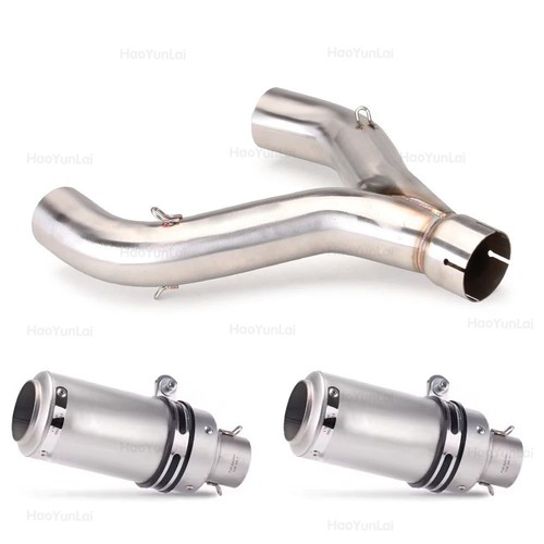 Slip silvery exhaust pipe - slip-on,