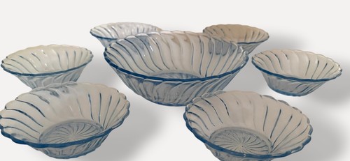 Vintage german blue pressed - blue,