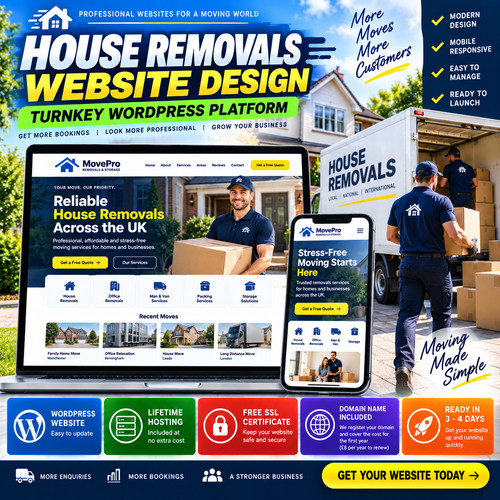 House removals website design - removals,