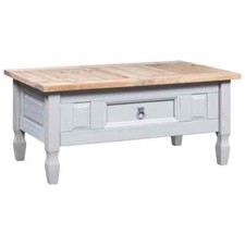 Coffee Table Mexican Pine Corona Range Grey 100x55x45 cm vidaXL