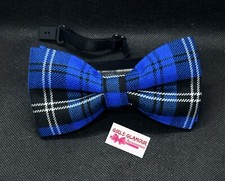 Tratan Swan Blue Bow Tie Plaid Necktie Dickie Wedding Burns Night Sash Hanky