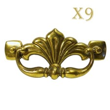 Vintage 9 Brass Dresser Desk