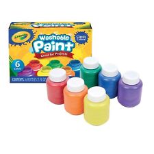 Washable Paint for Kids Toddler Baby Finger Craft Non Toxic,Pack of 6 Paints Set