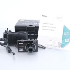 Nikon Coolpix S5100 Digital Compact Camera 12MP Black Digicam CCD Sensor Tested
