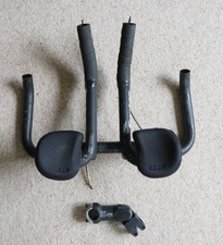 Syntace C2 Triathlon Aero Bars Handlebars w/ Pads and ITM adjustable Stem